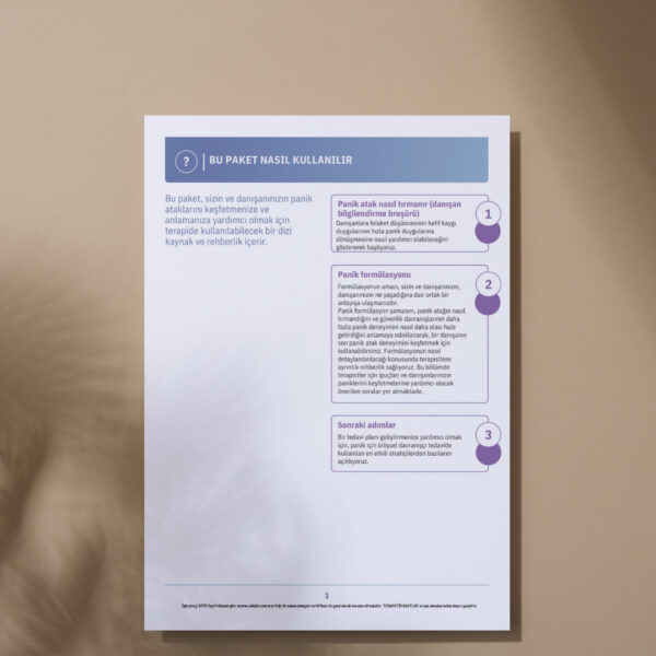 BDT PANİK ATAK OLGU FORMÜLASYONU(DİJİTALDİR)