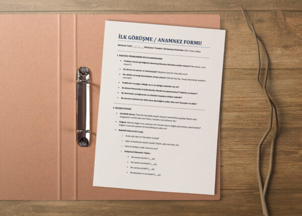 Oyun Terapisi Başvuru ve Değerlendirme Formları Seti(PDF DİR)